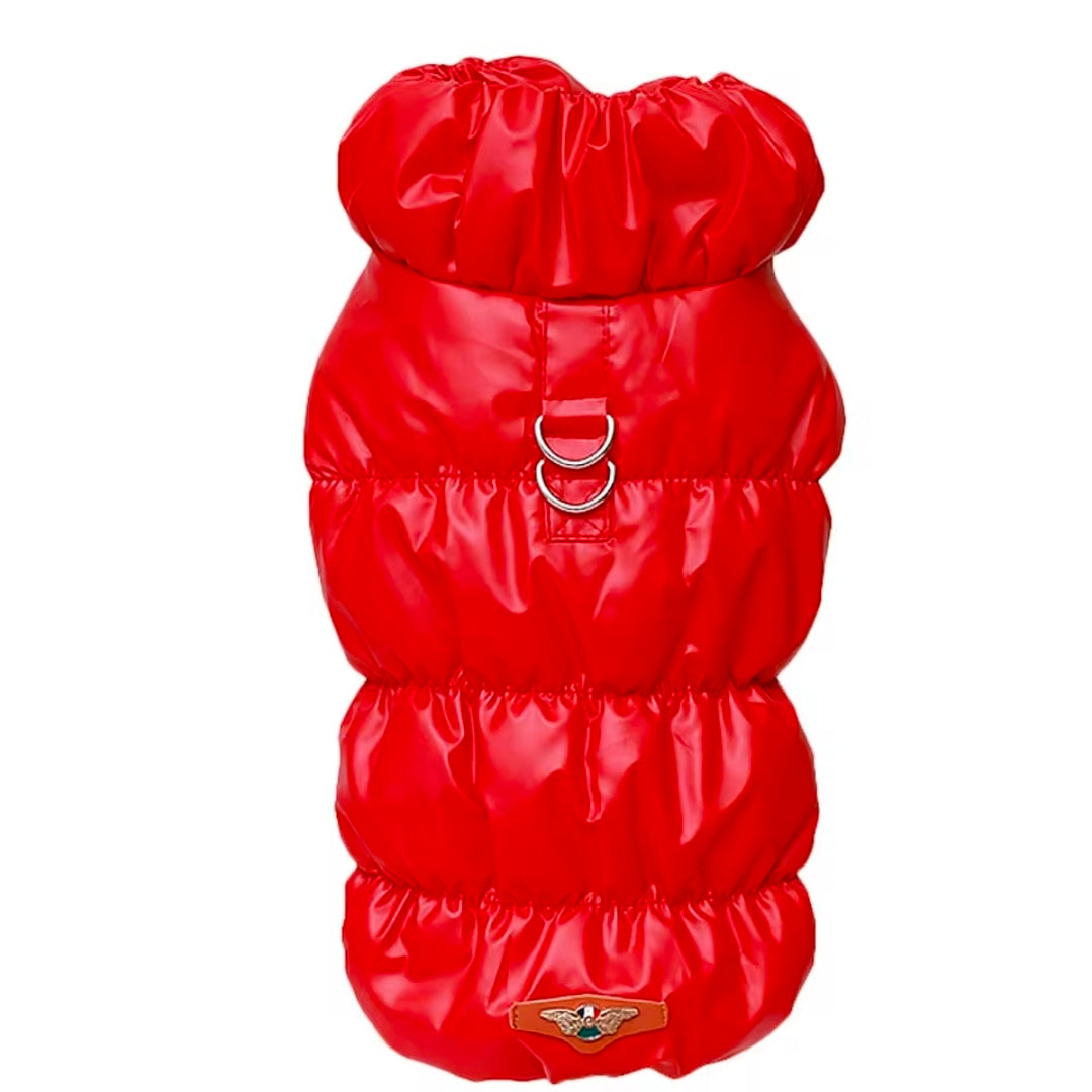 Doudoune douillette pour chien doublée polaire