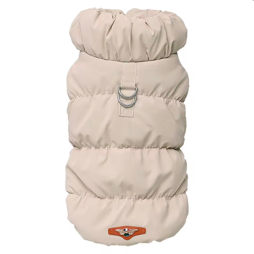 Doudoune douillette pour chien doublée polaire