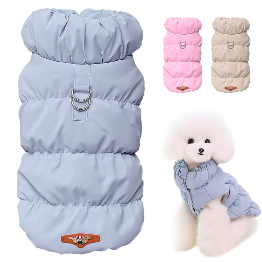 Doudoune douillette pour chien doublée polaire