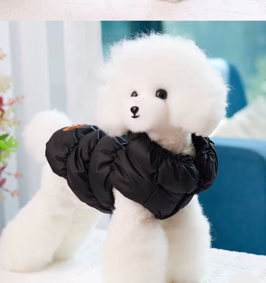 Doudoune douillette pour chien doublée polaire
